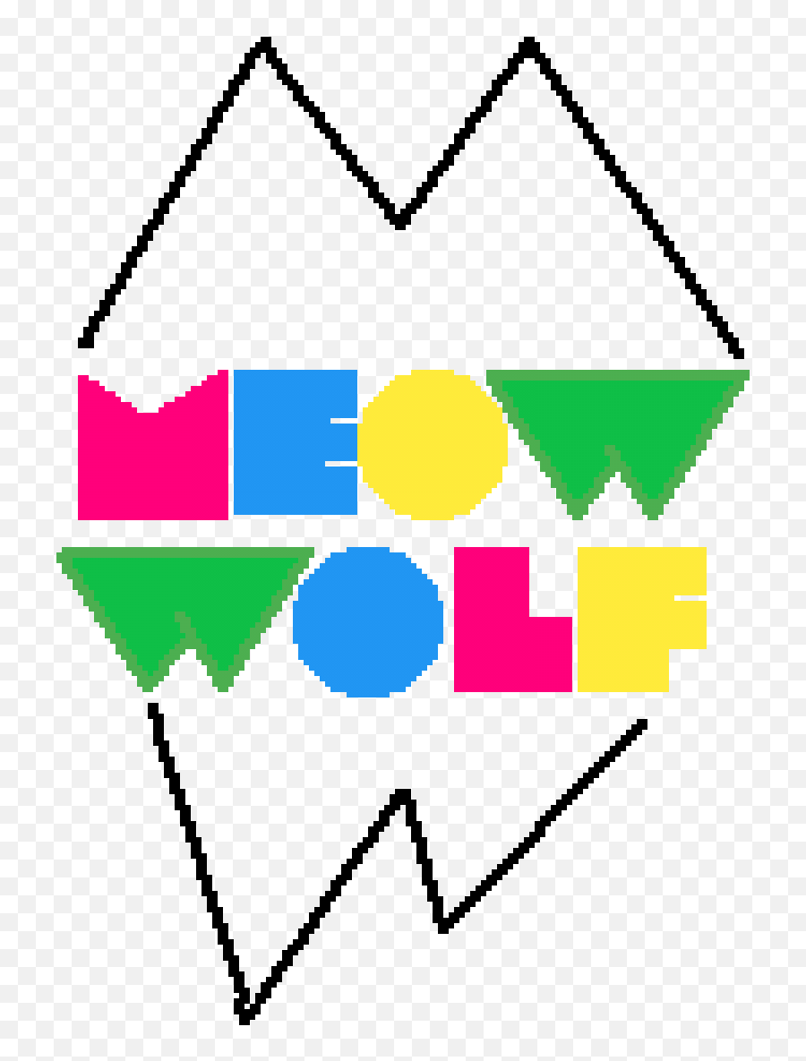 Pixilart - Meow Wolf By Thegray Transparent Meow Wolf Logo Png,Blue Wolf Logo