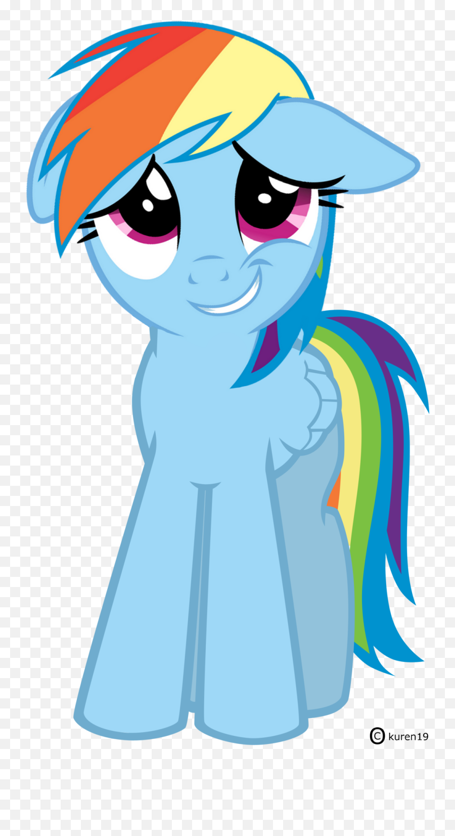 Kuren247 Embarrassed Rainbow Dash - Fictional Character Png,Dash Png