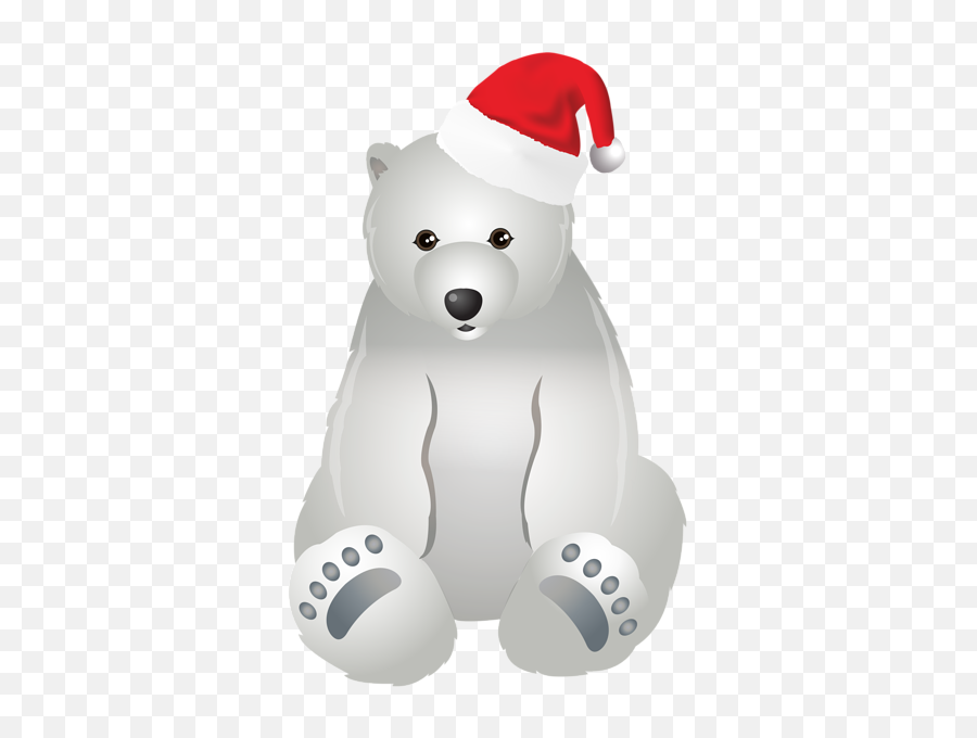 Svg Transparent Christmas Polar Bear - Christmas Polar Bear Drawings Png,Polar Bear Png