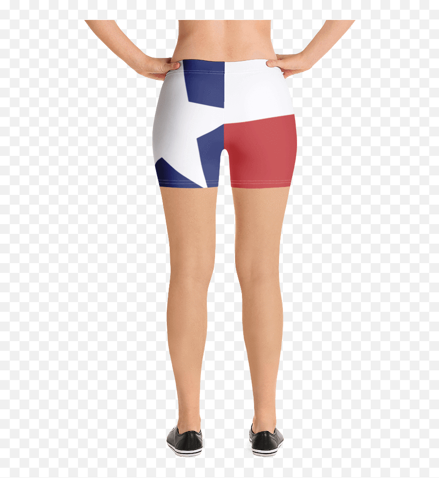 Texas Flag Spandex Shorts - Periodic Table With Legs Png,Texas Flag Png