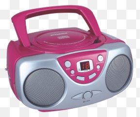 Sylvania Srcd243m Portable Cd Boom Box - Radio Pink png