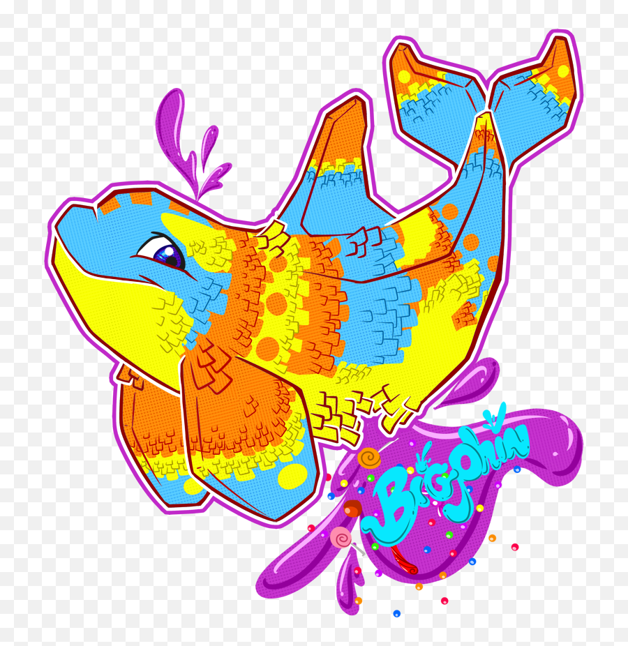 Bigphin Pinata Badge Transparent Png - Fish,Pinata Icon