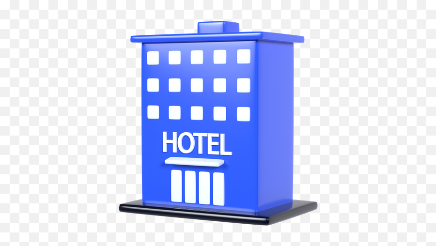 Hotel Building Architecture Icon - Download In Isometric Style Waste Container Png,Hotel Building Icon