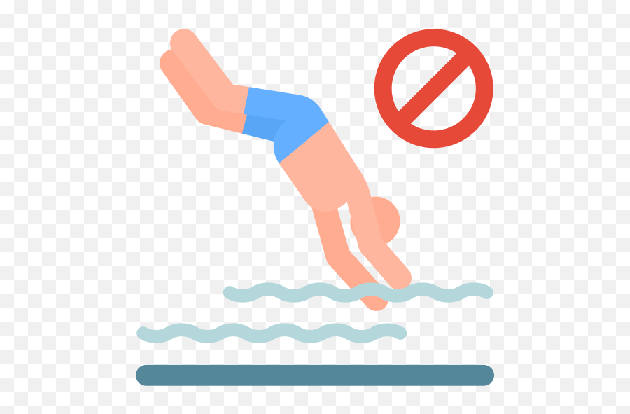 No Diving - Free People Icons Clip Art Png,People Swimming Png