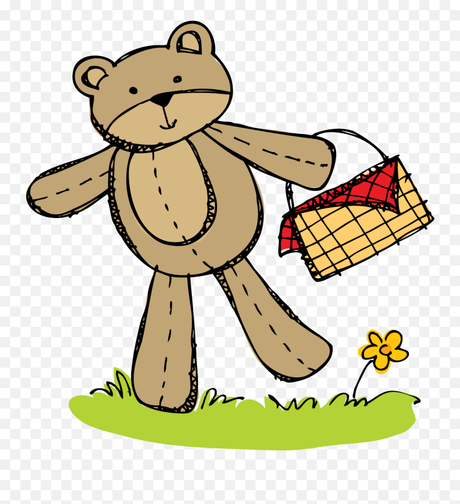 Day Clipart Teddy Bear Transparent Free For - Cartoon Teddy Bear Picnic Png,Teddy Bear Clipart Png