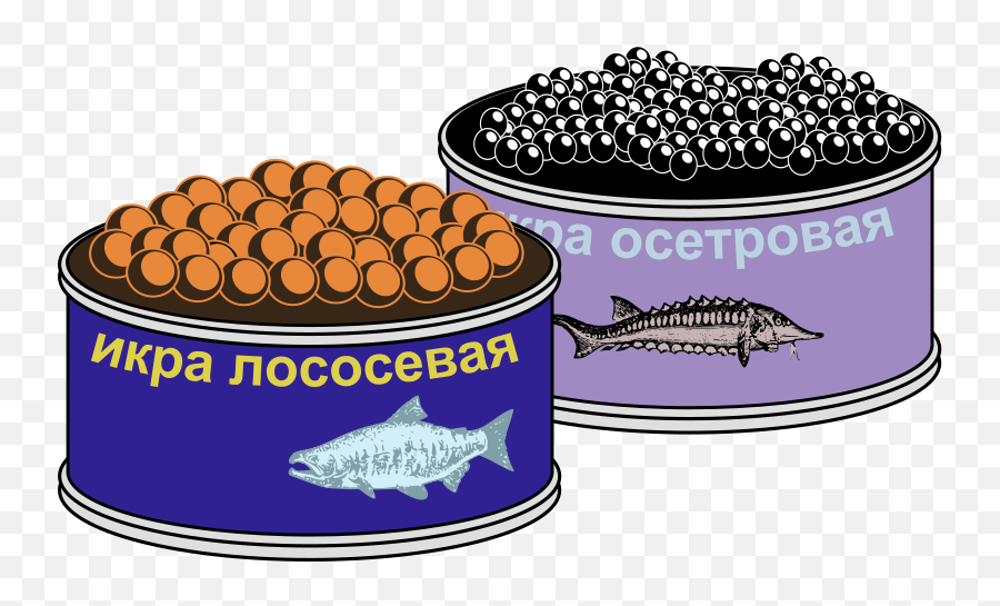 Openclipart - Clipping Culture Caviar Black And White Clipart Png,Canned Food Icon