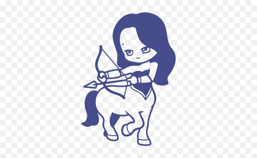 Chibi Centaur Archer Girl Character Transparent Png U0026 Svg Vector - Centaur Cartoon Woman,Chibi Icon Maker
