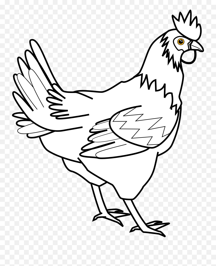 Rubber Chicken Clipart Black And White - Chicken Black And White Png,Rubber Chicken Png