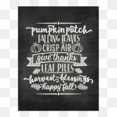 Autumn Chalkboard Word Art Svg Scrapbook Cut File Cute - Calligraphy png