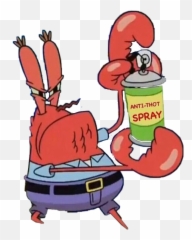 Report Abuse - Mr Krabs Spray Can Png,Thot Png