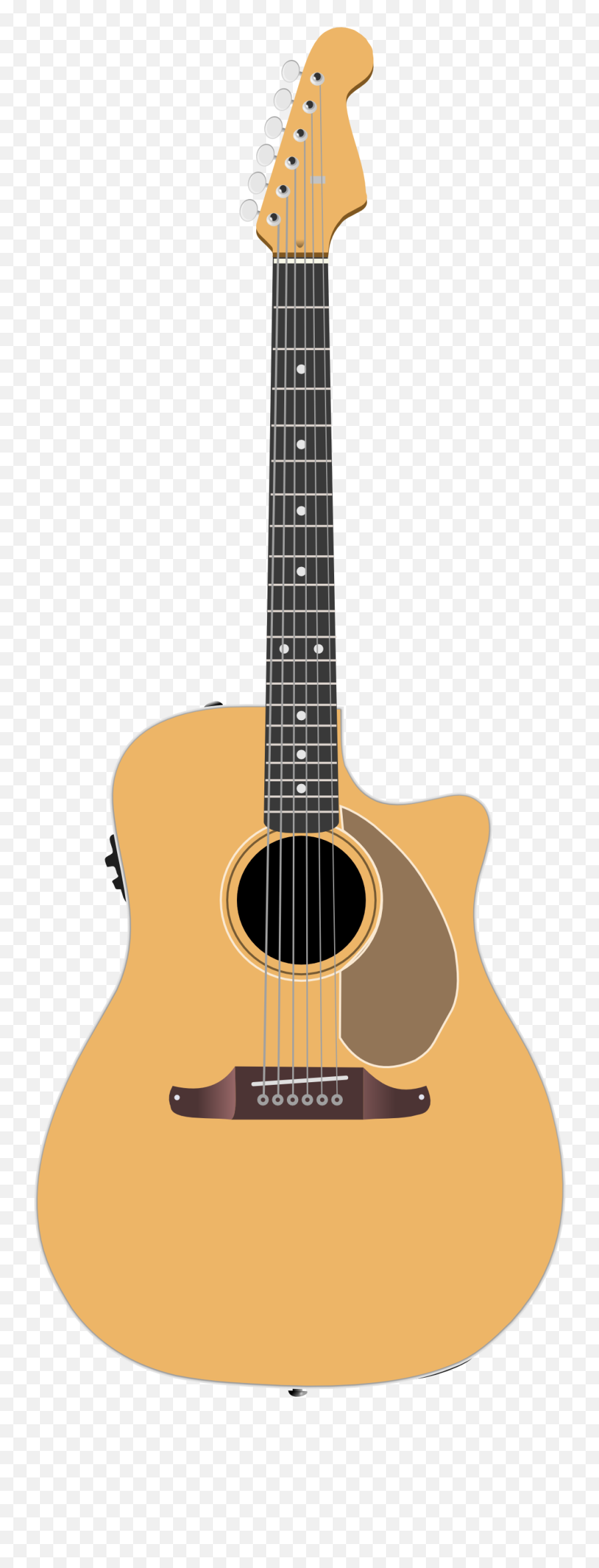 Free Cartoon Guitar Png Download - Godin Grand Concert,Cartoon Guitar Png