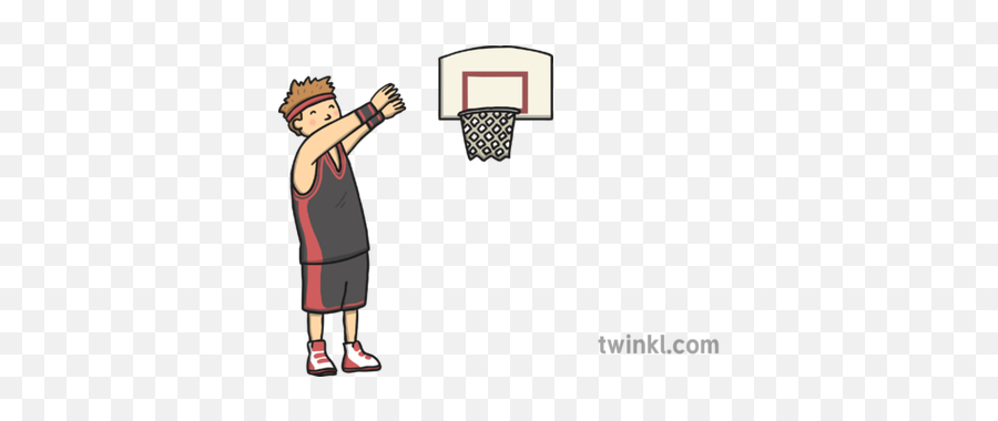 Shooting Basket Ball Illustration - Twinkl Koala On A Tree Drawing Png,Basketball Ball Png