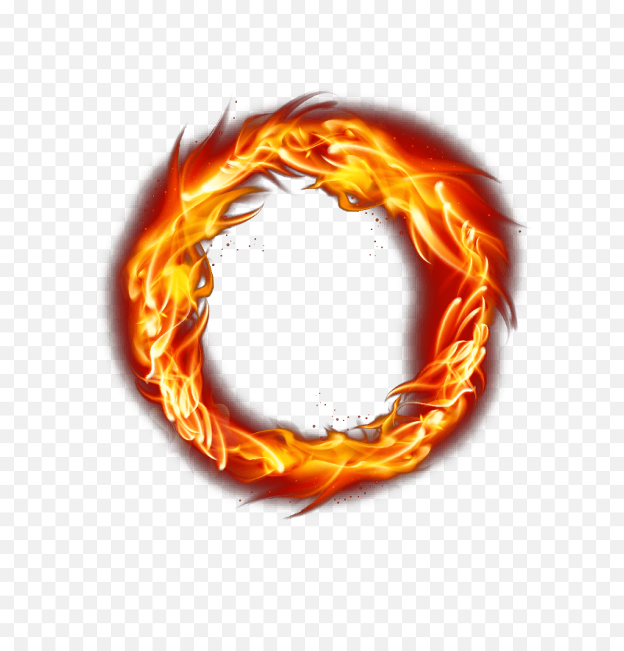 Fire Flame Circle Png Image Free - Ring Of Fire Png,Orange Circle Png