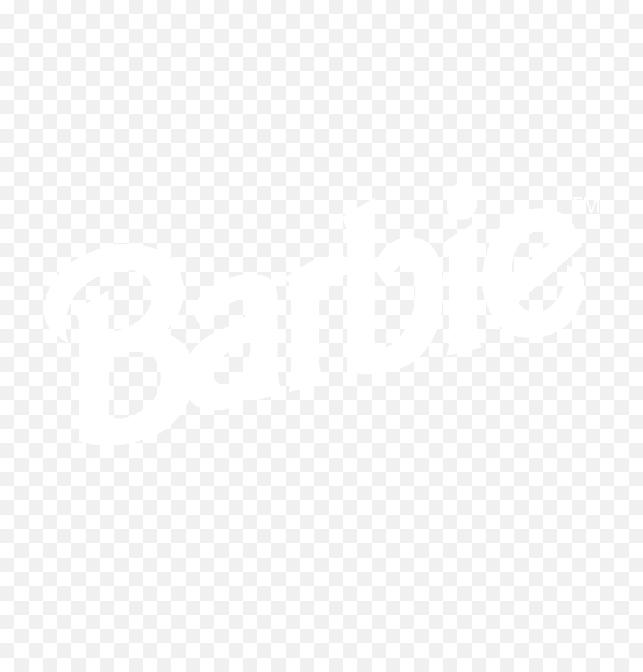Download Barbie Logo Black And White - Barbie Logo Png White,White Twitter Logo Png