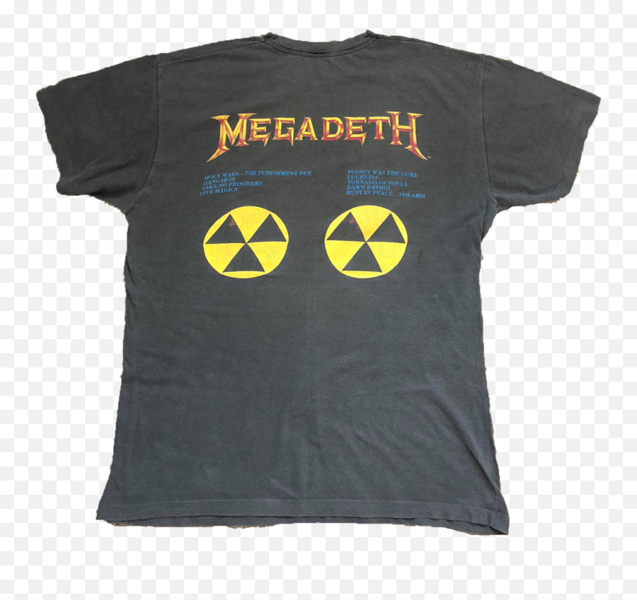 Megadeth 1990 Hangar 18 Xl - Active Shirt Png,Megadeth Logo Png