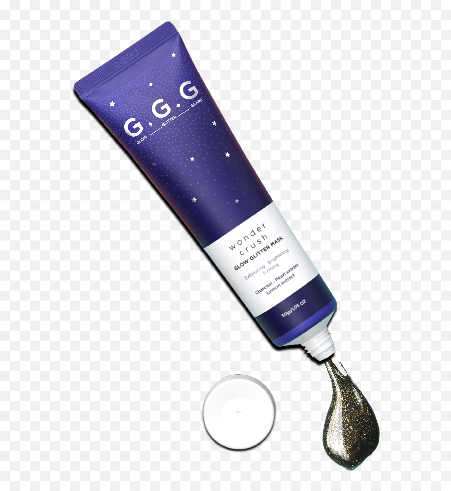 Ggg Wonder Crush Glow Glitter Mask 30g - Water Bottle Png,Glow Png