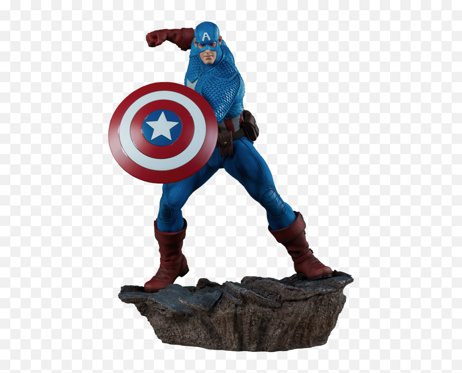 Marvel Captain America Statue By Sideshow Collectibles - Hd Captain America Shield Hd Png,Captain America Shield Png