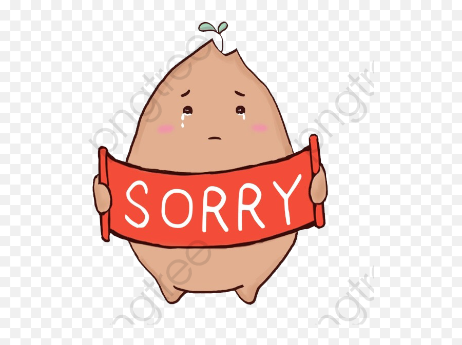 Sorry Cartoon Potatoes - Sorry Clipart Png Download Full Sorry Png,Potatoes Png