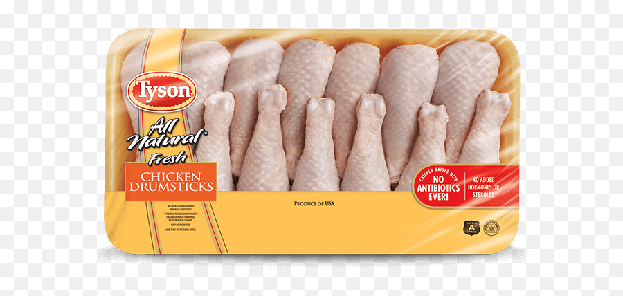 All Natural Fresh Chicken Drumsticks Tyson Brand - Pack Of Chicken Legs Png,Chicken Leg Png