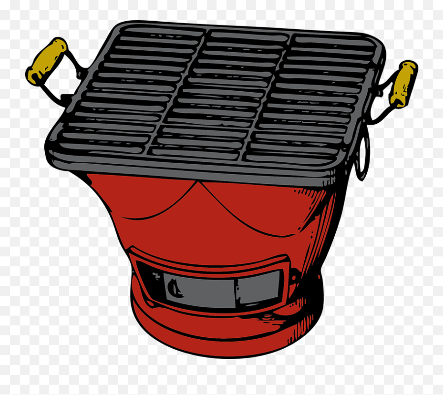 Grill Red Barbecue - Free Vector Graphic 464837 Png Grill Clip Art,Bbq Grill Png