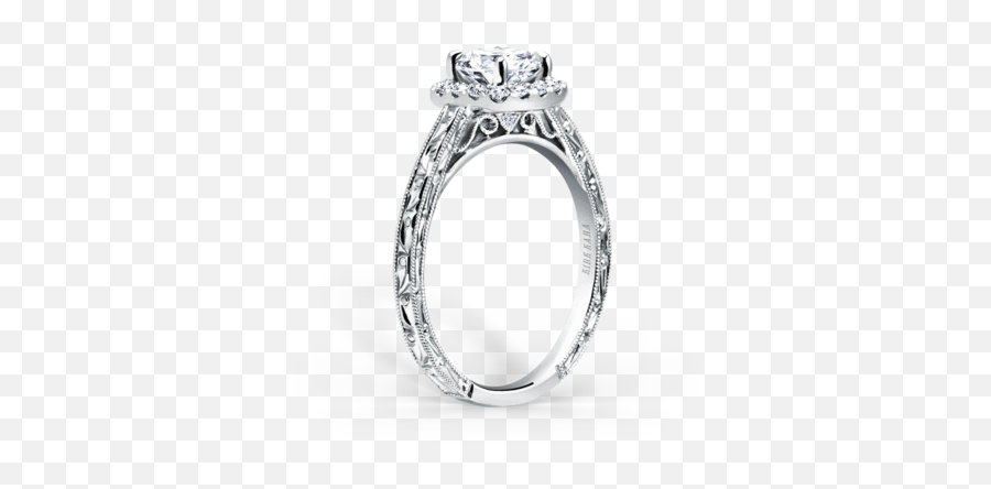 Kirk Kara Carmella K184nec6r - G Finger Size 18ctwhitegold Metal 025 Ct Diamond 85459732 Tiffany Pave Solitaire Png,Carmella Png