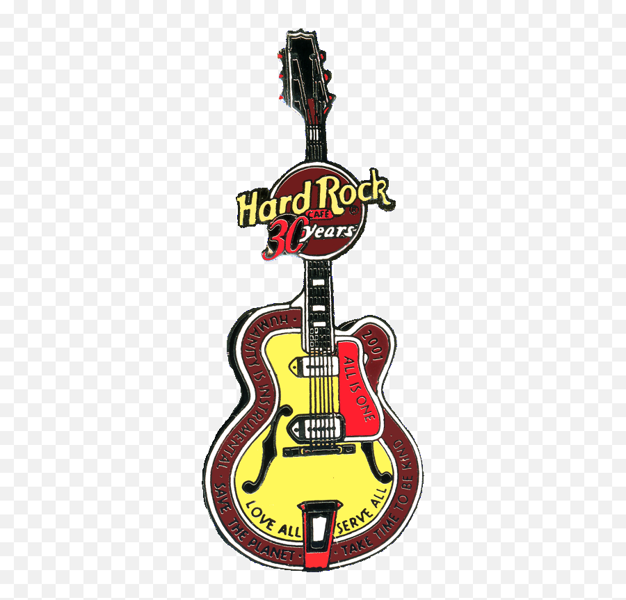 Hard Rock Cafe Guitar Pins Marbella Spain - Hard Rock Guitar Png,Rock Guitar Png