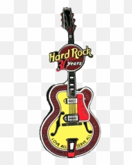 Hard Rock Cafe Guitar Pins Marbella Spain - Png