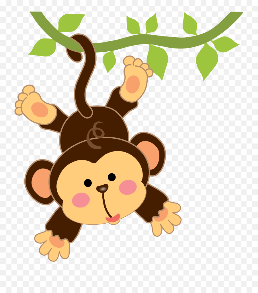 Jungle Animals Clipart Png - Safari Monkey Clipart,Jungle Png