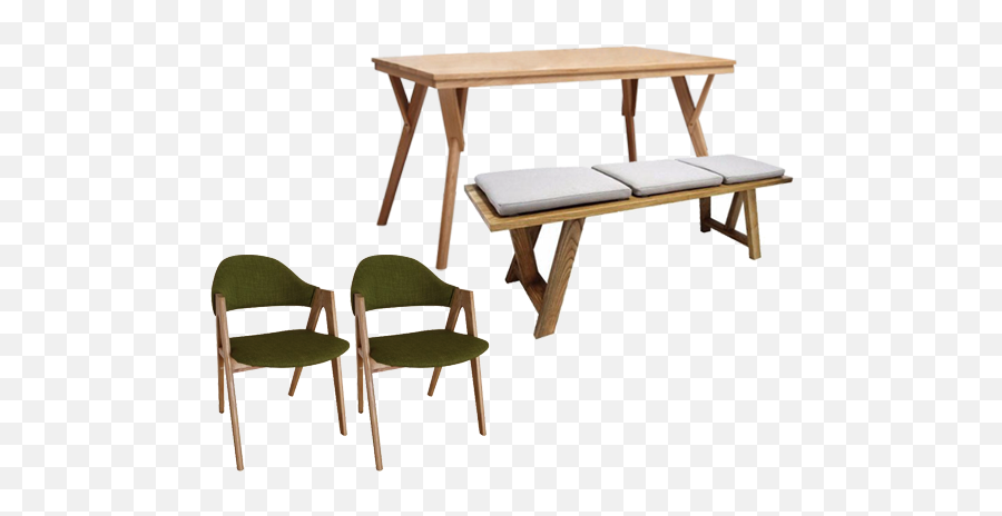 Ärtisv Table Bench 2pcs Chair - Chair Png,Table And Chairs Png