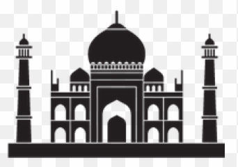 Mahal Png And Vectors For Free Download - Taj Mahal Clipart Black And White,Taj Mahal Png
