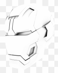 Iron Man Helmet Drawing Tutorial - Without png