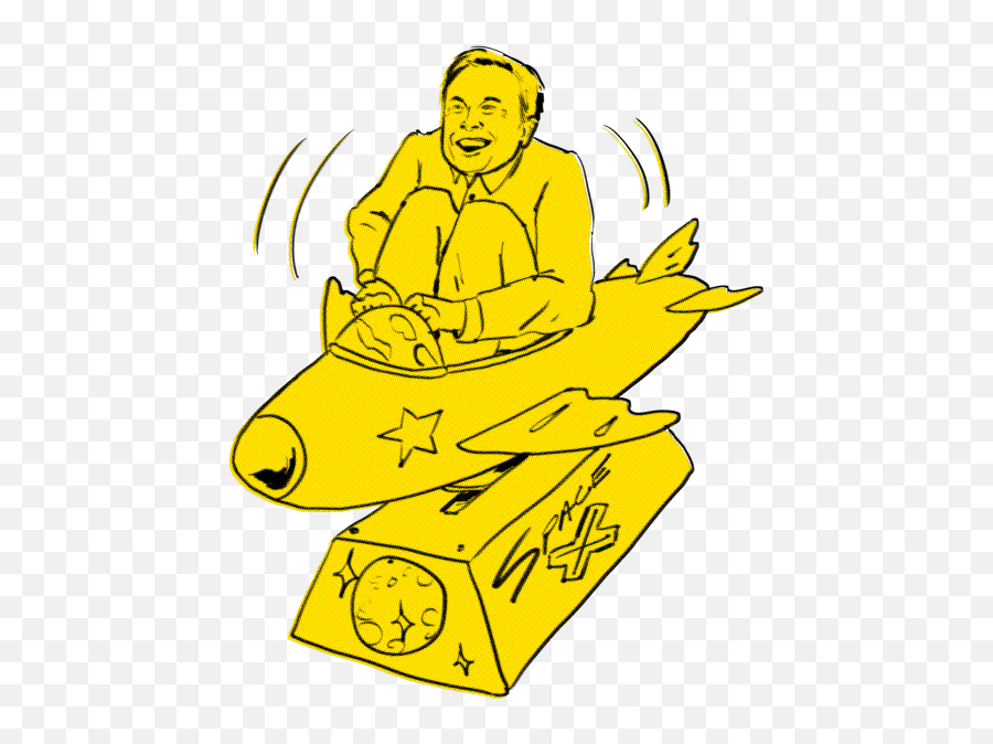 Elon Musks Wild Ride - Elon Musk Riding A Rocket Png,Elon Musk Png