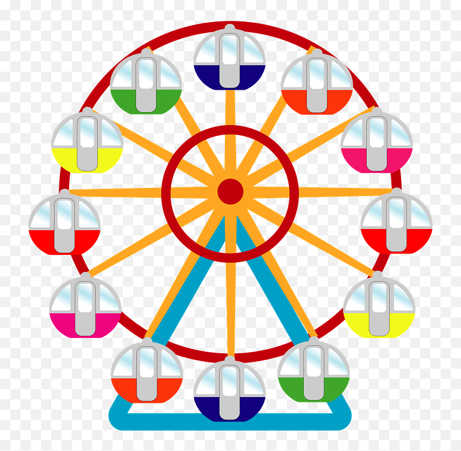Ferris Wheel Clipart Free Download Transparent Png Creazilla - Clip Art Transparent Ferris Wheel,Ferris Wheel Png
