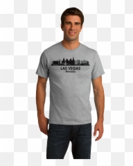 Unisex Grey Las Vegas Nv City Skyline - Jewish American png