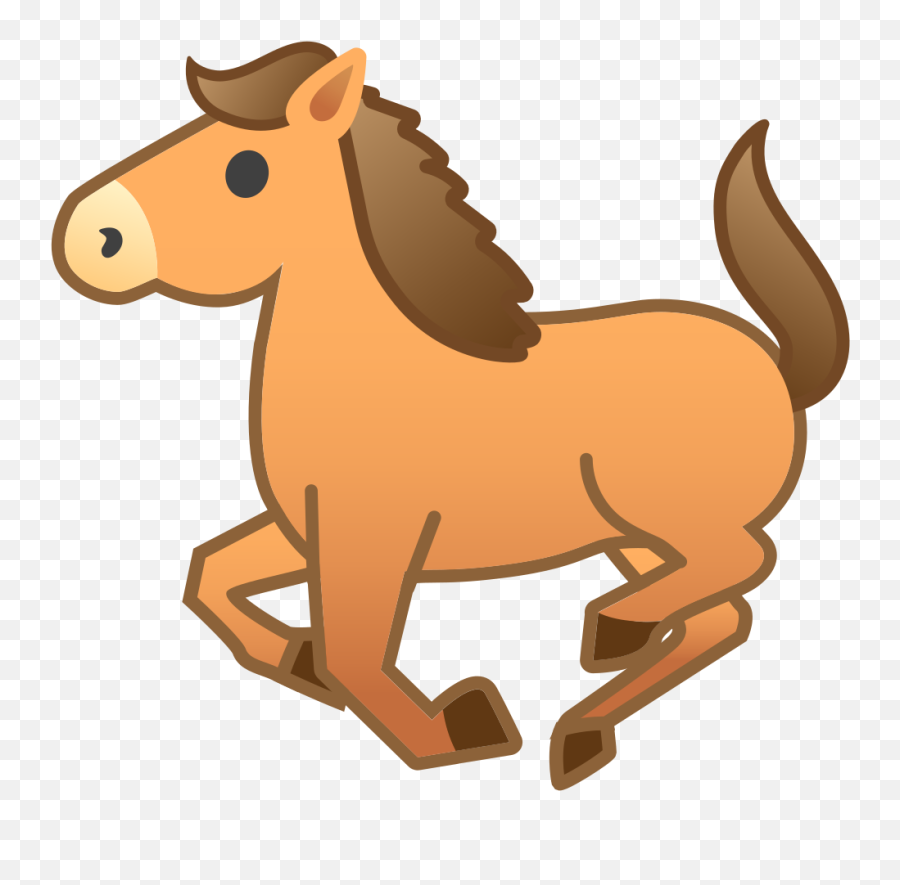 Noto Emoji Animals Nature Clipart - Fat Horse Emoji Png,Emoji Animals Png