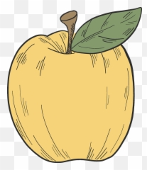Slice Of Yellow Apple Clipart Free Download Creazilla - Clip Art Png,Apple Clipart Transparent