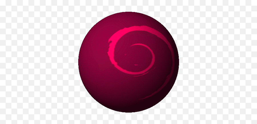 Spinning Globe With Debian Logo - Pirate Png,Debian Logo