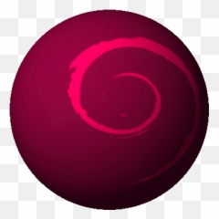 Spinning Globe With Debian Logo - Pirate png