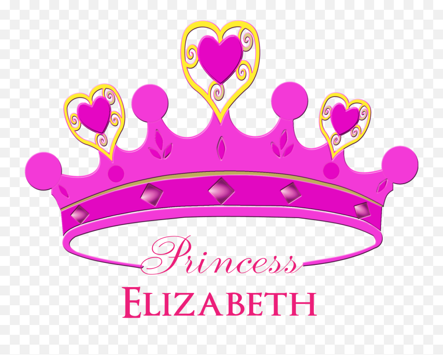 Crown Clip Art Girly - Princess Crown In Pink Color Princess Crown In Pink Color Png,Transparent Princess Crown