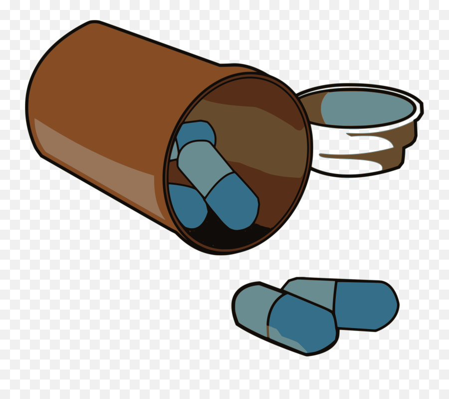 Pills Drugs Health Medicine - Spilled Pill Bottle Drawing Png,Medication Png