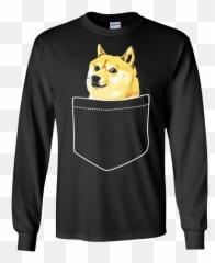 Download Pocket Doge Shiba Inu Dank - Long Sleeve Png,Doge Face Png
