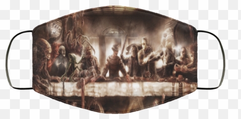Horror Icon Last Supper Face Mask - Dr Seuss Meme png