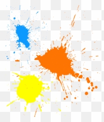 Ink Brush - Transparent Paint Splatter Background Png