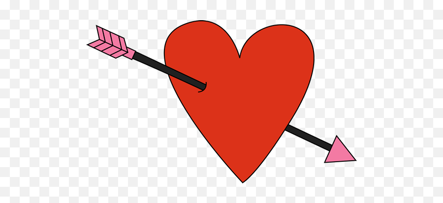 Valentines Day Heart Png Picture Arts - Heart With An Arrow Through,Red Heart Png
