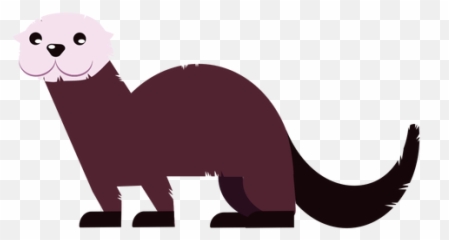 Otter Fur Muzzle Tail Rounded Flat Transparent Png U0026 Svg Vector - Animal Figure