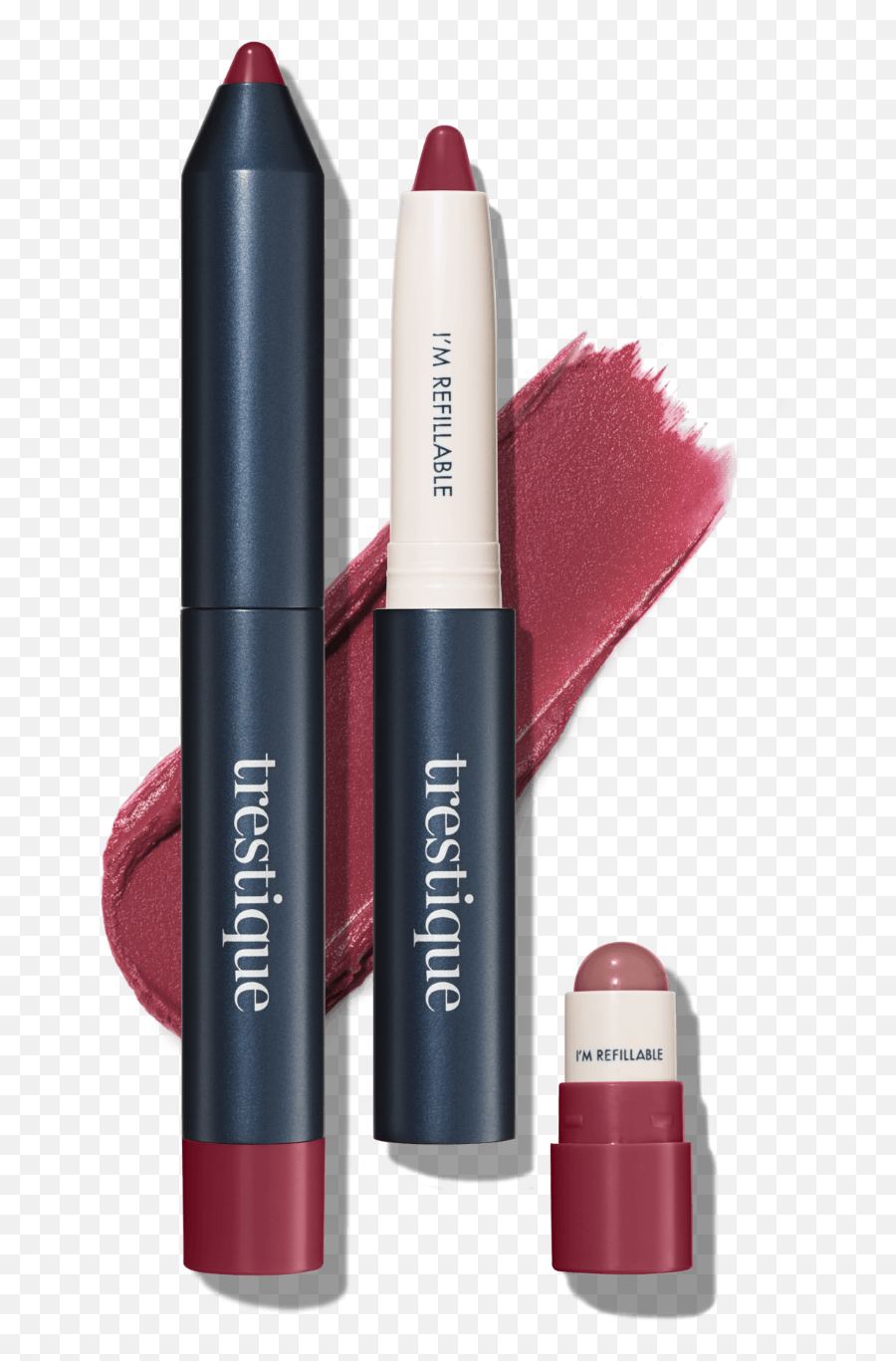 Matte Lip Crayon Balm - Zero Waste Makeup Refillable Vegan All Natural Trèstique Png,Color Icon™ Metallic Liquid Lipstick