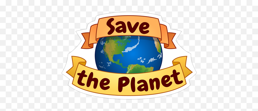 Hd Save The Planet Earth Sticker - Globe Png,Planet Earth Png