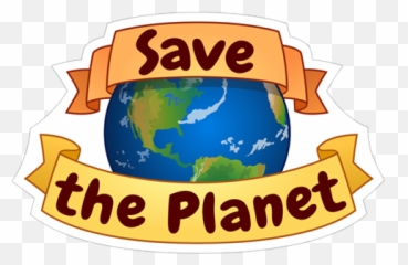 Hd Save The Planet Earth Sticker - Globe png