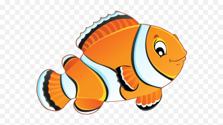 Clown Fish Clipart - Gold Fish Cartoon Drawing Png,Fish Clipart Transparent  - free transparent png images 