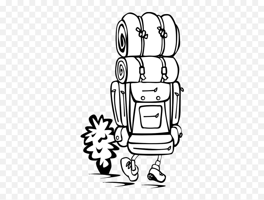 Backpacker Png Svg Clip Art For Web - Download Clip Art Backpacking Drawing,White Tent Icon Ilustration